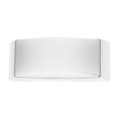 WALL MOUNT FIXTURE PC OVAL E27 MAX.40W-IP65 WHITE