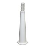 Ground Pillar Aluminum Culinder Cone with base with shades lighting Fitting 9026-650 GU10 IP54 white