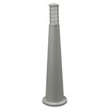 Ground Pillar Aluminum Culinder Cone with base with shades lighting Fitting 9026-650 GU10 IP54 grey