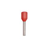 Insulated Single Wire Ferrule Telemechanique type 1mm² red