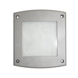 Alluminum Frame grey for big Square recessed lighting fitting 9661 frosted glass