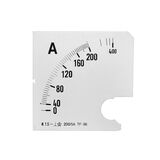 Plate for Analog Ammeter 96x96 200/5A