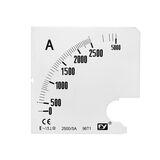 Plate for Analog Ammeter 96X96 2500/5A