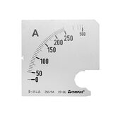 Plate for Analog Ammeter 96x96 250/5A