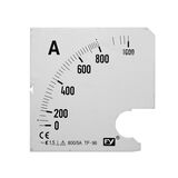 Plate for Analog Ammeter 96x96 800/5A
