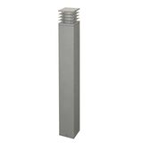 Ground Pillar Aluminum Square with shades without base Lighting Fitting D110mm 7233-1000 E27 IP44 grey