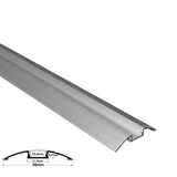 Aluminum profile 1m wall mounted Oval for led strips max W:12mm L:1m W:56.7mm  H:8.47mm