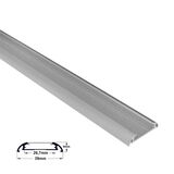 Aluminum profile 1m wall mounted wide oval for led strips max W:20mm L:1m W:39.1mm  H:8.8mm