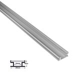 Aluminum profile 1m wall fitted  for floor for led strips max W:10mm