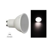 LED ΛΑΜΠΑ GU10 7W 230V 105° ΝΤΙΜΑΡΙΖΟΜΕΝΟ ΛΕΥΚΟ 4000Κ