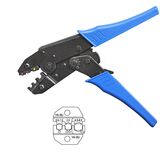 Crimping tool with clutch handle for 0,5-6mm² terminals