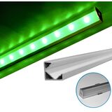 Aluminum Led profile 2m wall mounted L type for led strip max W:12mm L:1m W:18.1mm  H:18.1mm