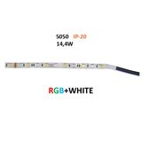 ΤΑΙΝΙΑ LED 5m 24VDC 14.4W/m 60LED/m RGB+W 4000K IP20