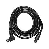 TV cable male to female (right angled) 3m black