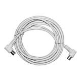 TV cable right angled male to right angled female 1m white