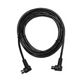 TV cable right angled male to right angled female 1.5m black