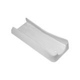 Wall mounted plastic base for 3 schuko sockets (15cm) white color