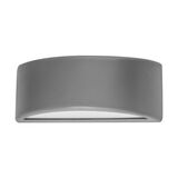 WALL MOUNT FIXTURE PC OVAL UP-DOWN E27 MAX.40W-IP65 GREY