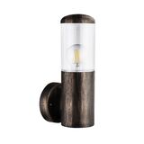 WALL MOUNT FIXTURE PC CYLINDRICAL UP D:91MM H:30CM E27 IP44 RUSTIC