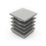 Top part for Aluminum Square with shades D110mm 7233-20/65/100 & 7234 grey