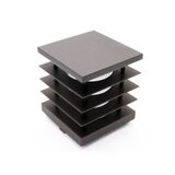 Top part for Aluminum Square with shades D110mm 7233-20/65/100 & 7234 grained rust