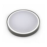 LED CEILING FIXTURE PC ROUND D:360MM 28W 4000K IP65 GREY