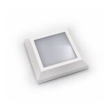 LED WALL CEILING PC SQUARE D125MM 4W 3000K  WHITE
