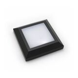 LED WALL CEILING PC SQUARE D125MM 4W 3000K IP65 GRAPHITE