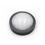LED WALL CEILING PC ROUND D:170MM 8W 3000K IP65 GREY