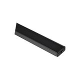 Alum profile black 2m wall mounted for led strips L:2m W:15.8mm H:6mm