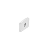 white end caps  with hole for aluminum led profile wall mounted 30-0550020