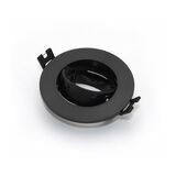 Deep Recessed Spot light Round PC rotatable GU10 black