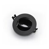 Recessed Spot light rotatable Round PC GU10 black