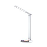 LED Desk Lamp diammable color temperature,touch switch,charger,USB output with 5V/2A adapter white