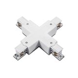 CROSS CONNECTOR FOR SURFACE RAIL 3phase  WHITE