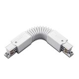 SOFT CONNECTOR FOR SURFACE RAIL 3phase  WHITE