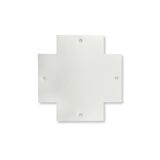 COVER FOR CROSS CONNECTOR FOR RECESSED RAIL 3phase WHITE