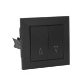 Complete  Switch shutter control, with spring 10A 250V IP20 Anthracite