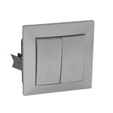 Complete  Switch shutter control, with spring 10A 250V IP20 Silver