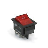 Rocker Switch with light I ON-OFF 4contacts 16A