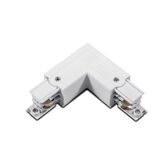 L CONNECTOR FOR SURFACE RAIL 3phase  WHITE
