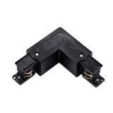 L CONNECTOR FOR SURFACE RAIL 3phase BLACK
