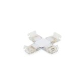 Connector CROSS strip to strip 10MM width single colour SMD strip