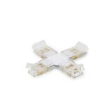 Connector CROSS strip to strip 8MM width single colour SMD strip