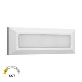 LED WALL LUMINAIRY PC RECTANGLE 4W CCT IP65 WHITE