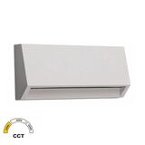 LED LUMINAIRY PC WALL INDIRECT LIGHTING CURVED RECTANGLE 3W CCT IP65 WHITE