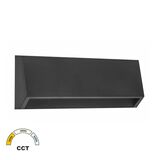 LED LUMINAIRY PC WALL INDIRECT LIGHTING CURVED RECTANGLE 4W CCT IP65 GRAPHITE