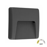 LED LUMINAIRY PC INDIRECT LIGHTING SQUARE 3W CCT IP65 GRAPHITE