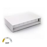 LED LUMINAIRY PC RECTANGLE UP DOWN 12W CCT IP65 WHITE