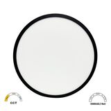 LED ΠΛΑΦ. PC ΜΕ ΦΩΤ.BACKLIT Φ383mm CCT 24-28-32W IP40 ΜΑΥΡΗ